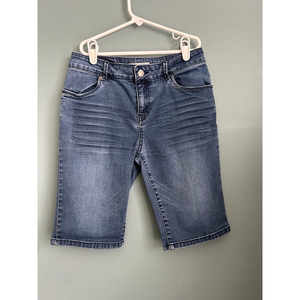 Calvin Klein Bermuda Length Denim Jean Shorts Girls Size 14